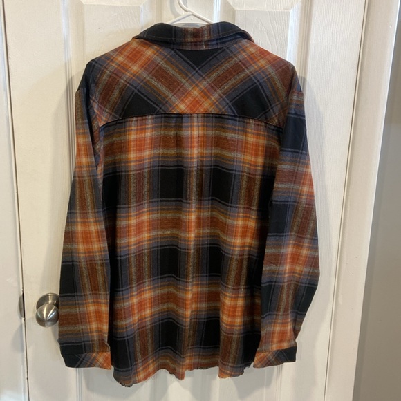 NWT Democracy Button Down Plaid Shirt Size Large - Picture 2 of 4